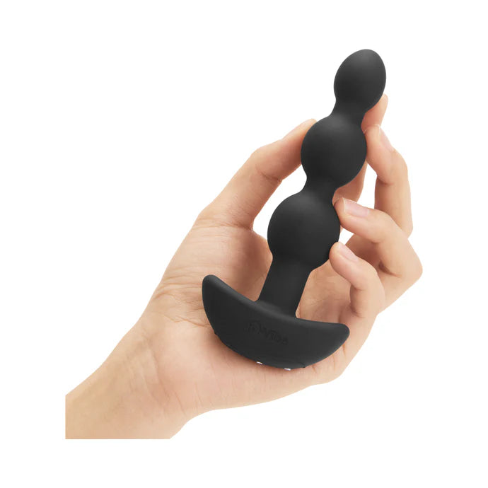 b-Vibe Triplet Rechargeable Remote-Controlled Vibrating Anal Beads Plug