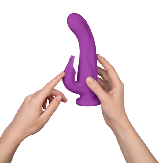 FemmeFunn Pirouette 8 in. Dual-Stimulation Rotating Vibrating Dildo