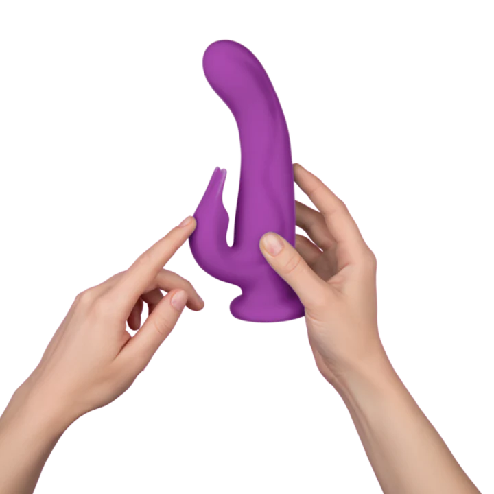 FemmeFunn Pirouette 8 in. Dual-Stimulation Rotating Vibrating Dildo