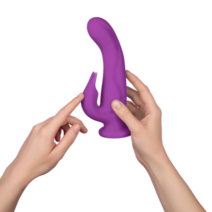 FemmeFunn Pirouette 8 in. Dual-Stimulation Rotating Vibrating Dildo