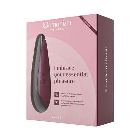 Womanizer Classic 2 Rechargeable Silicone Pleasure Air Clitoral Stimulator
