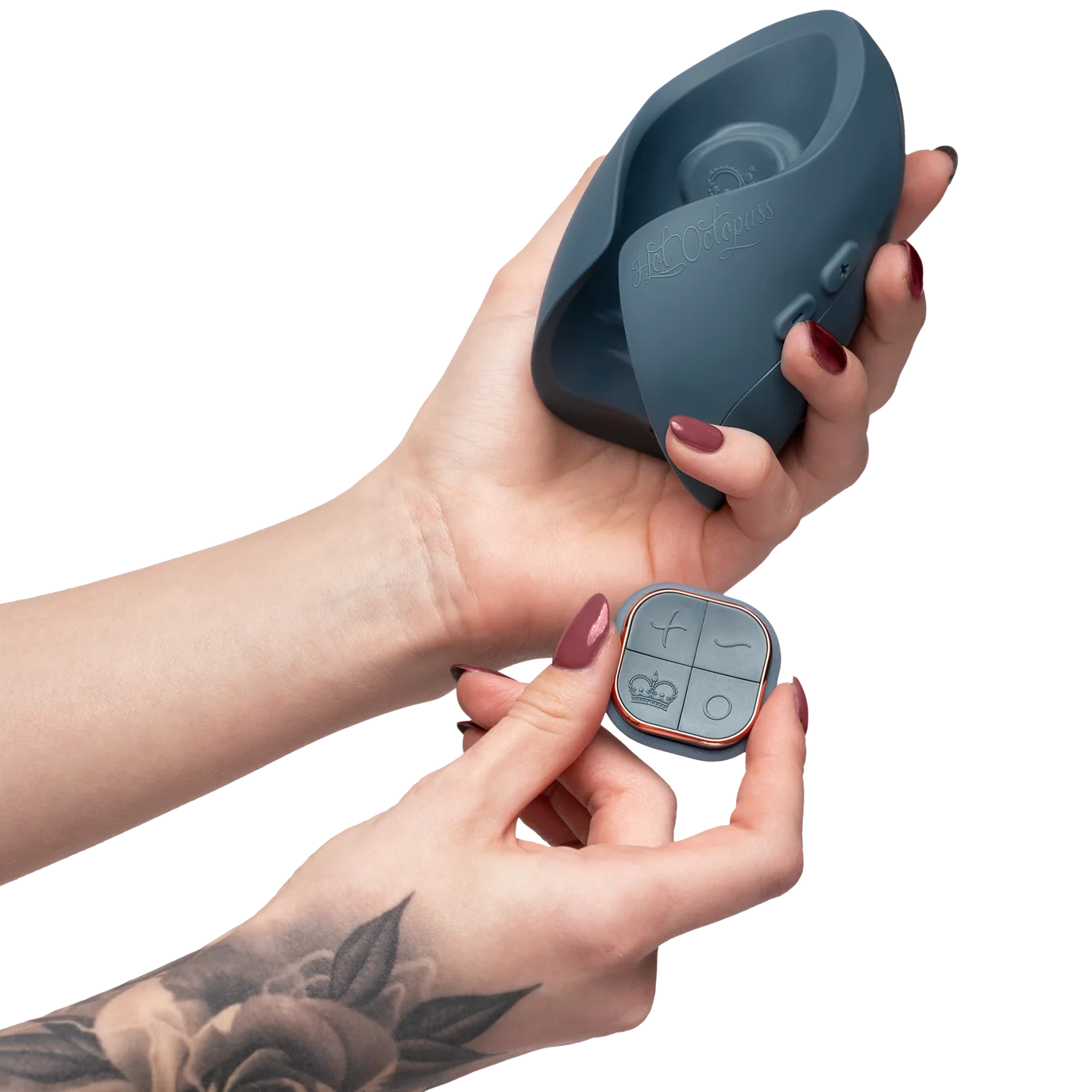 Hot Octopuss Pulse Duo Rechargeable Remote Control Vibrating Stroker Blue